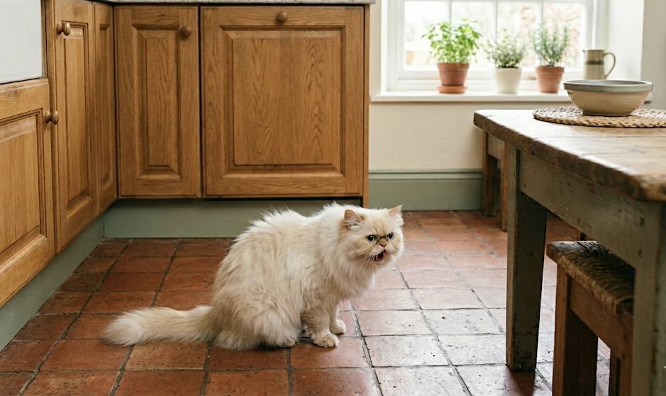 hairball kaynaklı kedi kusması