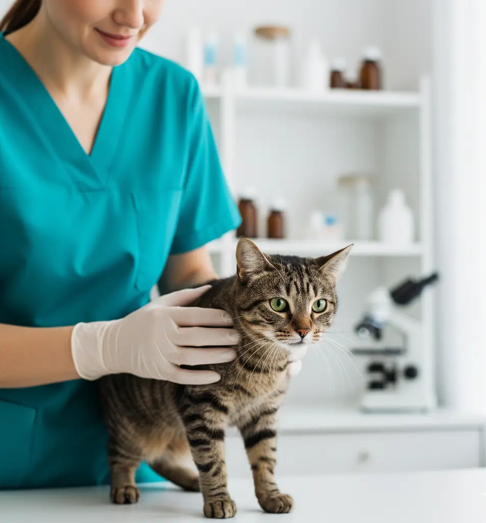 kedi ishali veteriner muayene