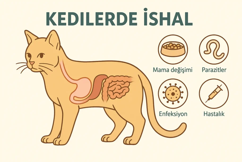 kedilerde ishal nedenleri
