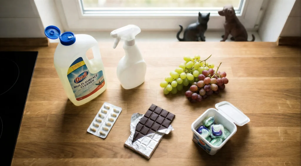 Kedi ve köpekler için riskli olabilen ev temizlik ürünleri ve ilaçlar