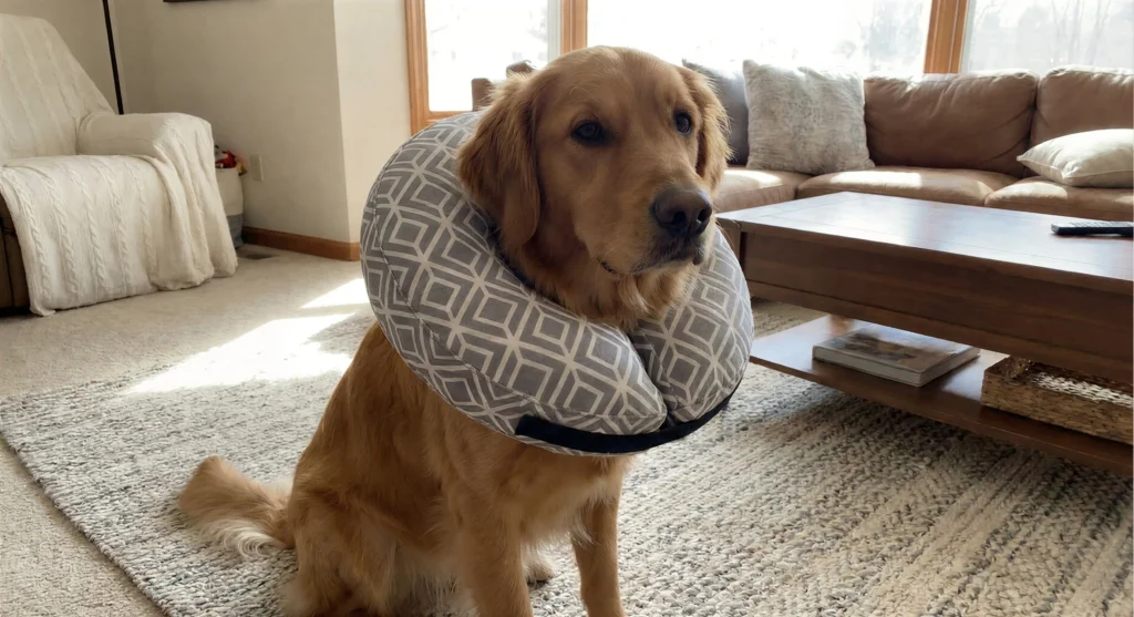 köpek yalama önleyici yastık