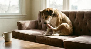 Patisini aşırı yalayan köpek, deri sorunlarının belirtisi